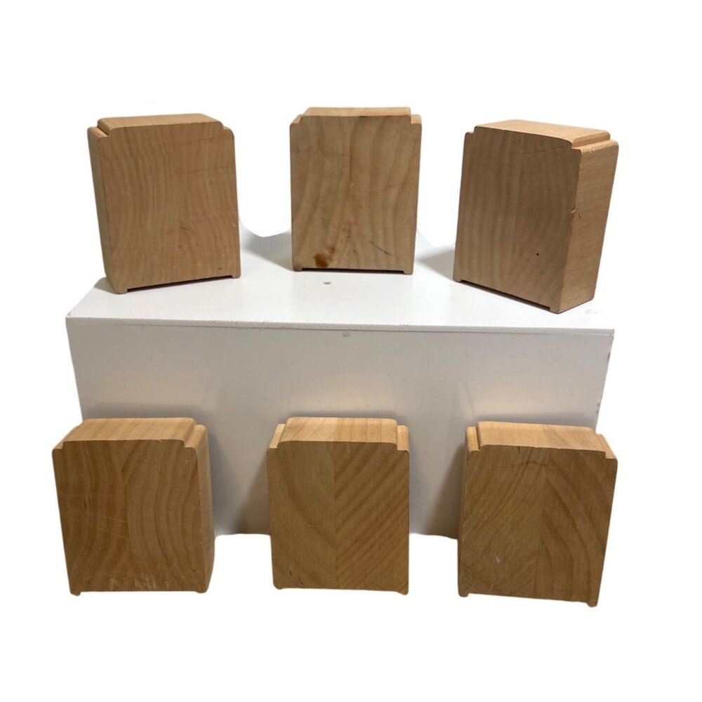 Thomas & Friends Wooden Bridge Support Riser Set of 6  Train 2.5" Tall